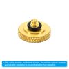 PATIKIL Camera Shutter Buttons 5 Pack Copper Camera Buttons with Knobs for DSLR/SLR Cameras, Go