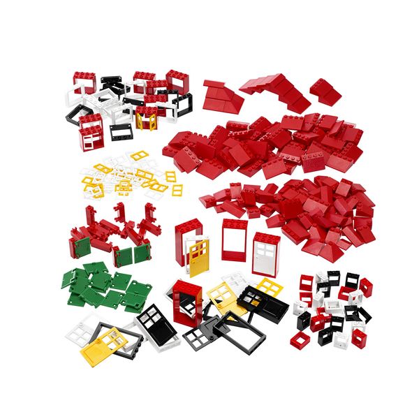 LEGO Education Doors, Windows, & Roof Tiles Accessory Toy Set 9386 for Boys & Girls Ages 4 & Up (278Piece)