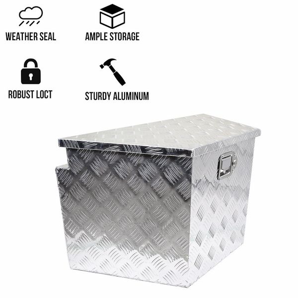 Labwork 15/29" x15" x18" Aluminum Trailer Tool Box A-Frame Camper Dump Trailer