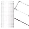 VooGenzek 12 Spiral Teeth Scroll Saw Blades, for Metal Cutting