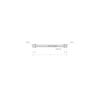 Kondo Tech Frame-Type Turn Buckle, Frame Only, Unichrome Plating, Nominal 22, Size W7/8", Quantity: 1