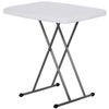 2.5 Foot Plastic Folding Table Adjustable Height Camping Barbecues Picnic Table