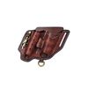 Leather Multitools Carry Flashlight Holder Pen Belt Holster Organizer-Clea