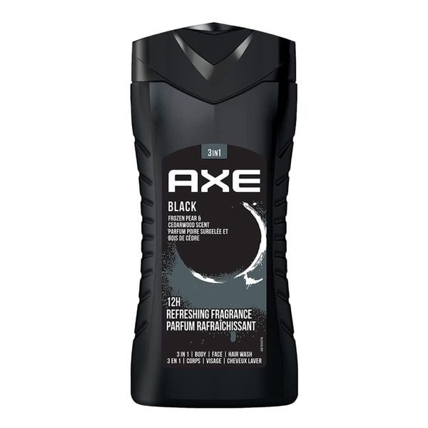 AXE Black- Frozen Pear & Cedarwood Scent 3 in 1 Body wash| Face wash| Hair wash