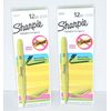 Sharpie Narrow Chisel Tip Smear Guard Yellow Highlighters 24 ct