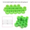 JoyGlow Hexagonal Ink Cups for Tattooing, Multiple Color Hive/Honeycomb Caps for Tattoo Artists, Pack of 200 (Green)