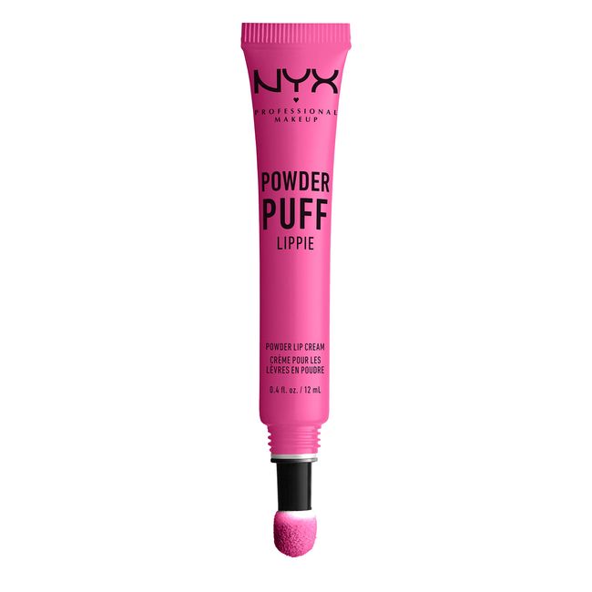 NYX PROFESSIONAL MAKEUP Powder Puff Lippie Lip Cream, Liquid Lipstick - Bby (Fuchsia)