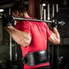 Harbinger Padded Leather Contoured Weightlifting Belt - 4" or 6” Width - Interior Suede Lining & Foam Cushioning - Heavy-Duty Dual Prong Steel Roller Buckle - for Lifting Support