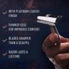 King C. Gillette Safety Razor with Chrome Plated Handle and 5 Platinum Coated Double Edge Safety Razor Blade Refills