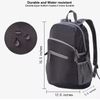 Lightweight 8oz Hiking Foldable Backpack Fold UP Back Pack Water Resistant Black