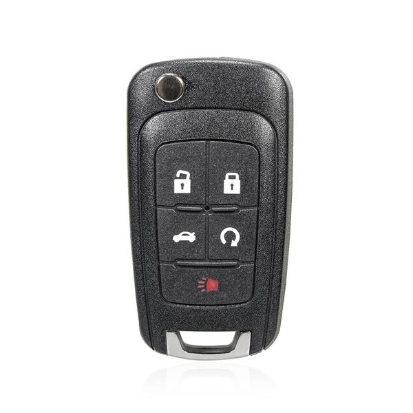 5 Buttons Flip Key Fob Keyless Entry Remote Replacement for Chevy Camaro Malibu Sonic Equinox Impala Cruze GMC Terrain Buick Allure Lacrosse Regal Verano Encore, Car Key Fob FCC: OHT01060512