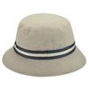 Kangol Stripe Lahinch Bucket Hat, Grey, Medium