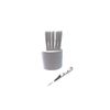 Bistro Steak Knife Set of 6 + Knife Block White