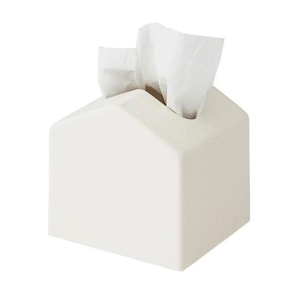 KEYUCA Moi Compact Tissue Case, White (Tissue/Refill Type), Cover, Small, Cute