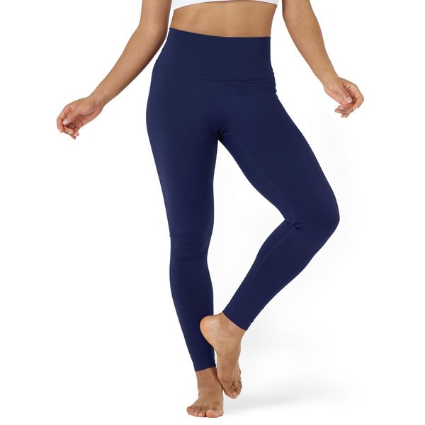 LAPASA Damen Sport Leggings Lange Yogahose hoher Bund Yoga Pants Push Up High Waist L01A Blau S