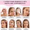 Facial Steamer Spa Kit with 17 Skin Care Tools, Nano Ionic Face Steamer for Deep