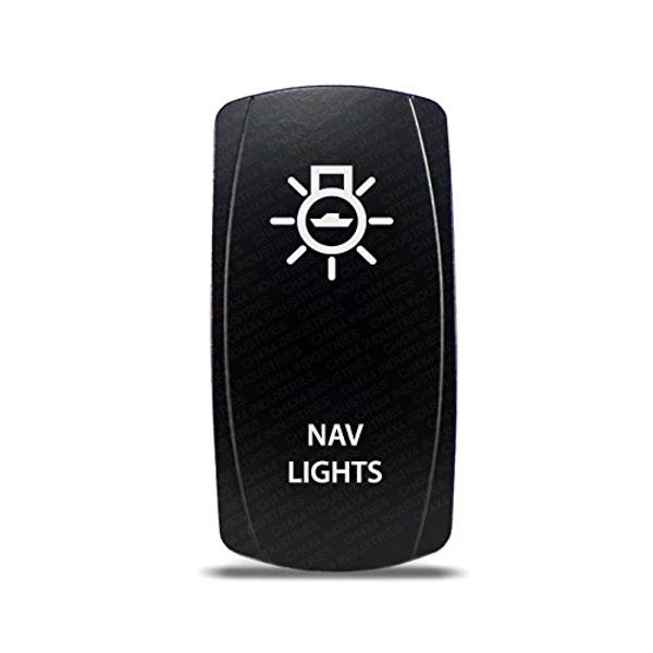 CH4X4 Marine Rocker Switch Nav Lights Symbol 2- Green Led