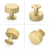 FILTA 10 Pack Gold Cabinet Knobs Stylish Kitchen Cabinet Knobs Zinc Alloy Modern Cabinet Hardware Pulls for Drawer Dresser