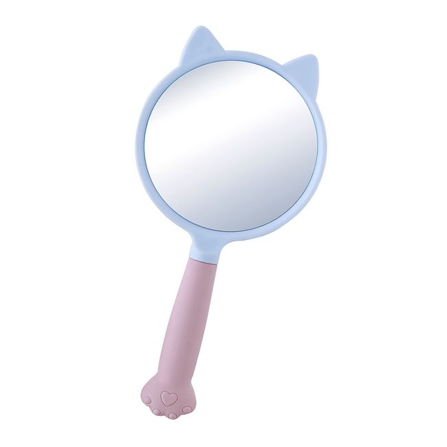 Large Hand Mirror, Cute, Hand Mirror, Cute, Large, Handheld Vanite, Cosmetic Mirror, Cat Paw Vanity Mirror, Home, Large Makeup Mirror, Portable, Vanity Mirror, 3.9 inches (10 cm), Cute, Hand Mirror,