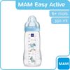 MAM Easy Active 2nd Age 330ml Bottle 6 Months and + - Blue