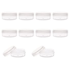 ZEJIA Sample Containers, 10 Gram Containers with Lids, 20pcs Sample Jars,  Small Plastic Containers with Lids(Pink) 