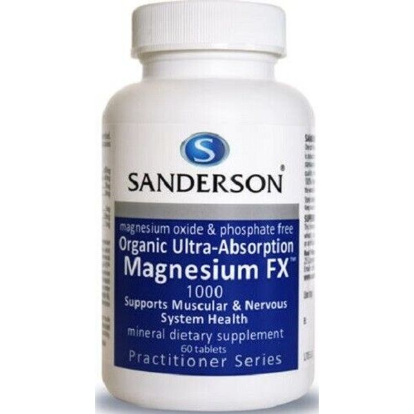 Sanderson Magnesium FX 1000 Tablets 60 Ultra Absorption