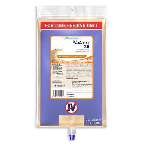 Tube Feeding Formula Nutren 2.0 1000 mL, Unflavored CS/6