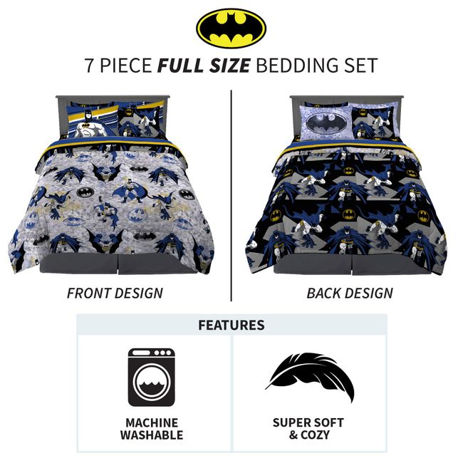  Franco Kids Bedding Super Soft Comforter and Sheet Set with  Sham, 7 Piece Full Size, Five Nights At Freddy's : Home & Kitchen