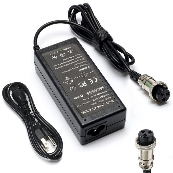 24V Scooter Charger for Razor E100 E200 E200S E175 E300 E300S E125 E150 E500 PR200 E225S E325S MX350 MX400 Battery Charger Black