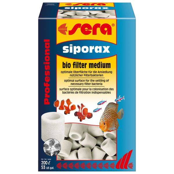 sera Siporax Professional 15 mm 1, 000 mL, 10.2 oz. Aquarium Filter Accessories