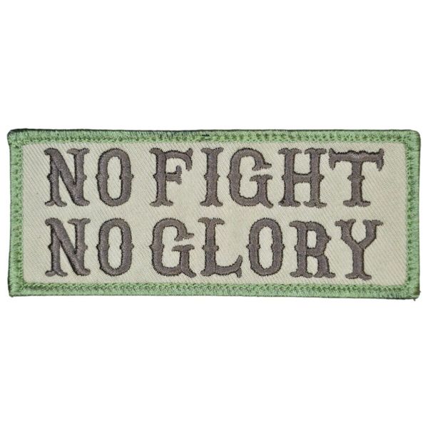NO FIGHT NO GLORY MILITARY ARMY TACTICAL MULTICAM HOOK MORALE PATCH