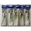 Five (5) Danielson Rigged Squid Bait SQDR45136  UV Evergreen Pearl  | A8