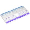 Ezy Dose 7 Day AM/PM Organizer with Push Button, 2 Pack X-Large, Colors May Vary