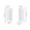 Bitray Self Adhesive Baseboard Corner Blocks 3 Inside and 3 Outside Baseboard Corner Connectors (White)