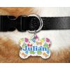 RNK Shops Personalized Dinosaur Print Bone Shaped Dog ID Tag - Small