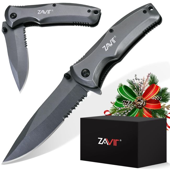 Mens Gifts for Christmas, Stocking Stuffers for Men, Pocket Knife, Camping Hunting Gifts for Men, Stocking Stuffers for Dad, Husband, Brother, Father, Grandpa, Uncle, Christmass Cool Gifts Ideas