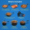 NutriChef 14-pcs Non-Stick Luxurious Stackable Cookware Set PFOA/PFOS FREE