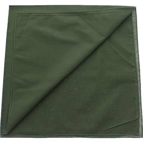 Army Universe Olive Drab Solid Color Jumbo Military Bandana (27" x 27"), Solid Head Scarf Do-rag 100% Cotton Bandanna Cover
