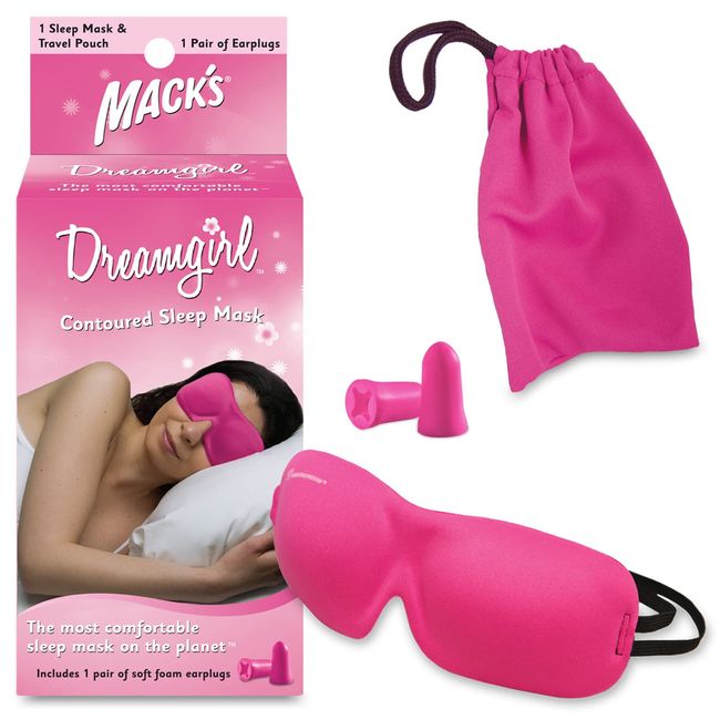 Mack's Dream Girl Sleep Mask with Ear Plugs - Pink