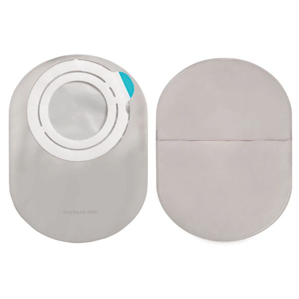 SenSura Mio Flex Closed End 8-1/4 Inch Length, Maxi 2pc System Ostomy Pouch 50 mm Flange 12213, 30 Ct