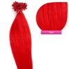 U-Tip Real Hair Extensions Keratin Bonding 50 cm 25 x 1 g No. Red
