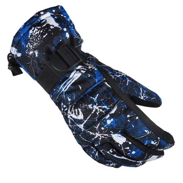 X.A Ski Gloves, Skiing, Snowboarding, Mountain Climbing, Waterproof, Insulated, Breathable, Protect Against Cold, blue