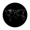 World Map Thin Lines PopSockets Adhesive PopGrip