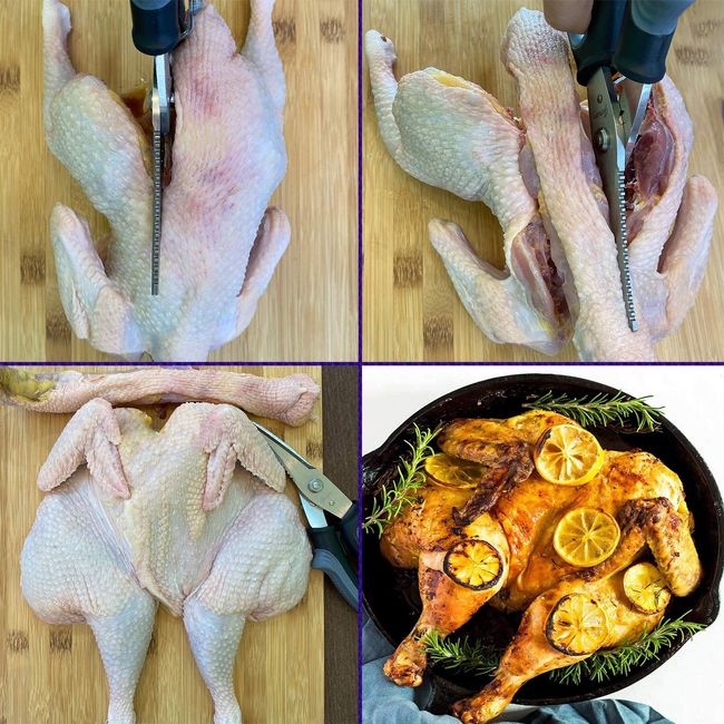 Poultry Shears - Heavy Duty Kitchen Scissors For Cutting Chicken