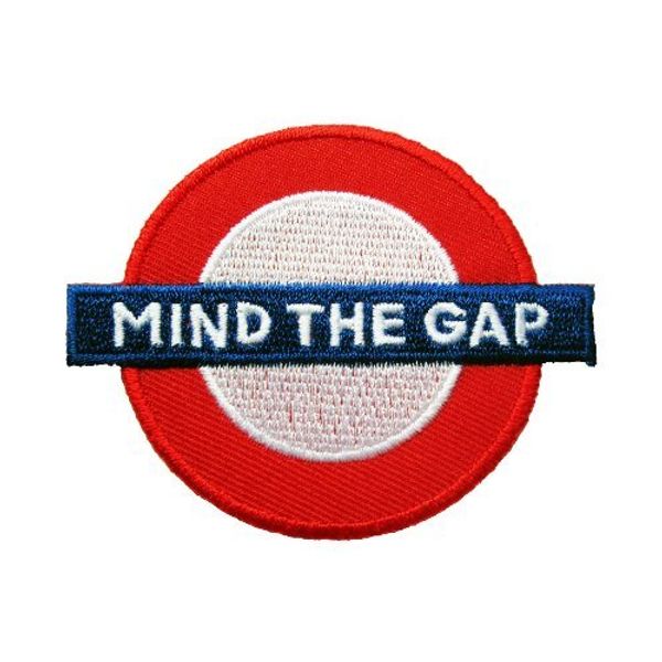 London Sign Logo "Mind the Gap" Iron on Patches