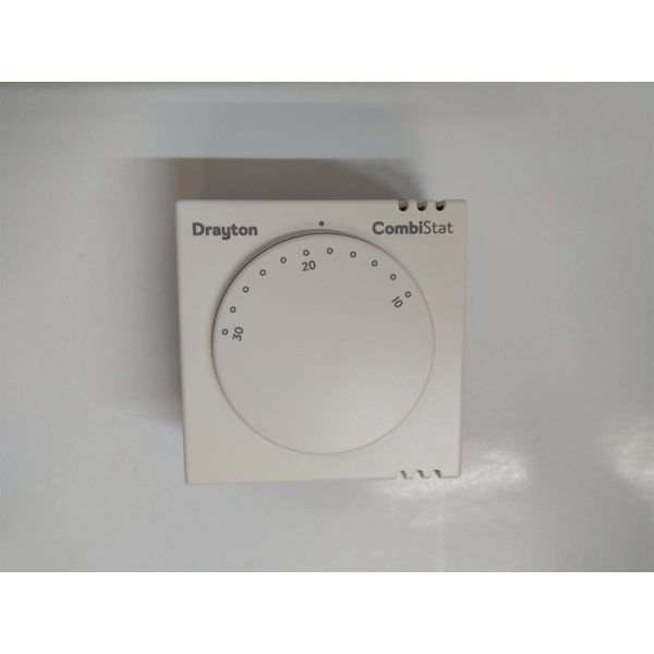 Drayton 24028 RTS8 Combi-Stat Room Thermostat, White