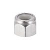 sourcing map 3/8-16 UNC Nylon Insert Hex Lock Nuts, 304 Stainless Steel, Plain Finish, 25pcs