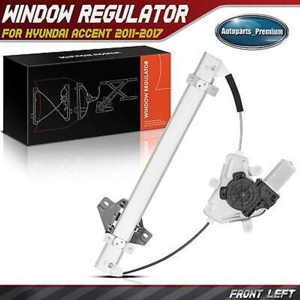 Front Left Driver Side Power Window Regulator w/ Motor for Hyundai Accent 12-17