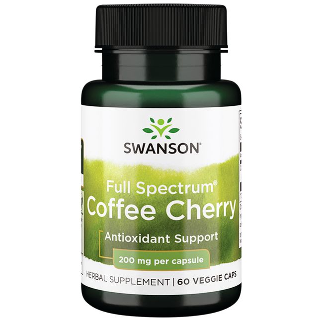 Swanson Full Spectrum Coffee Cherry 200 mg 60 Veggie Capsules