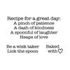 Francoise Collection - Clear Magic - Great Day Recipe - Stamp Set